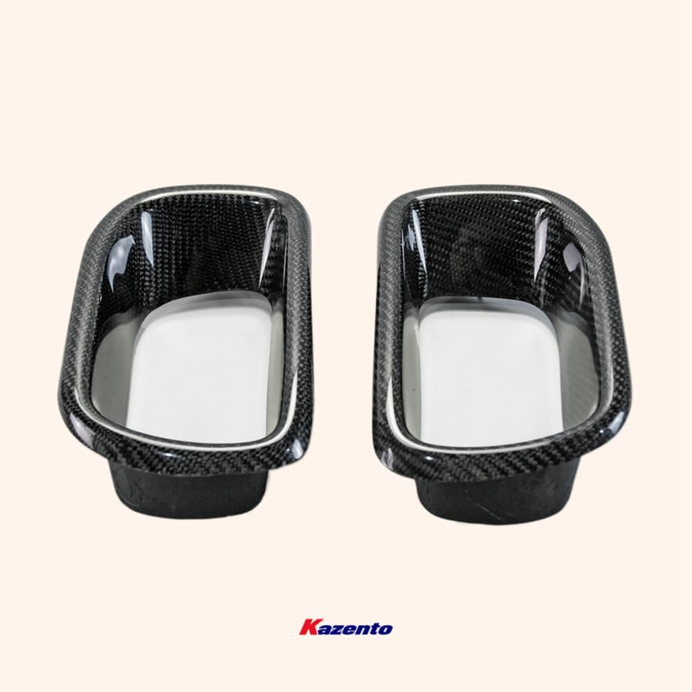 Kazento For 2013 Onwards F55 F56 Mini Cooper S Front Bumper Duct Trim Carbon Fiber