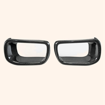 Kazento For 2013 Onwards F55 F56 Mini Cooper S Front Bumper Duct Trim Carbon Fiber