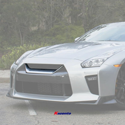 Kazento For 2017+ Nissan GTR R35 Carbon Front Bumper Grille Cover Kazento Carbon Parts 车身侧板
