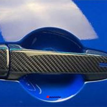 Kazento For 22-23 FRS BRZ Gr86 ZD8 ZN8 Dry Carbon Fiber Door Outer Grab Handle Cover Frame Trim exterior Accessories Pair