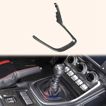Kazento For 22-23 FRS BRZ Gr86 ZD8 ZN8(LHD) Dry Carbon Gear Console Control Trim Cover Kazento Carbon Parts 车身侧板 GR86-CONTROL-DCF