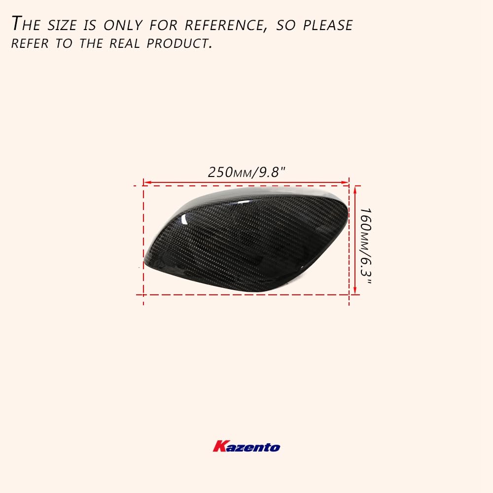 Kazento For 22-23 FRS BRZ Gr86 ZD8 ZN8(LHD) Dry Carbon Side Door Mirror Cover Stick Type Kazento Carbon Parts 车身侧板 GR86-MC-DCF