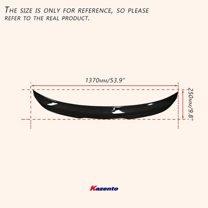 Kazento For Accord 2023+ 11th Carbon Fiber For Honda PS Style Rear Trunk Spoiler Wing