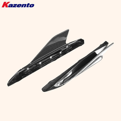 Kazento For Audi R8 V10 2016-18 Coupe CAP Style Carbon Fiber Side Skirts Add On Spats Kazento Carbon Parts 车身侧板 R8V1618-SS-ADD-CAP-CF