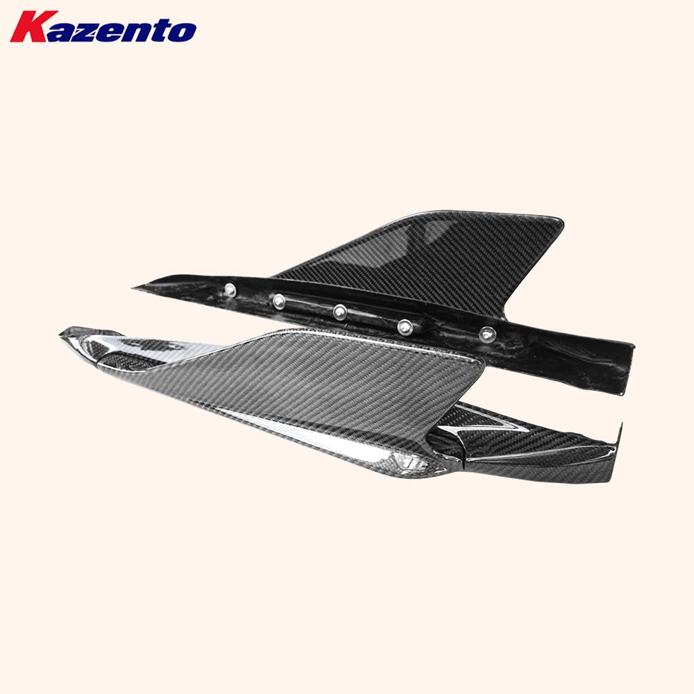 Kazento For Audi R8 V10 2016-18 Coupe CAP Style Carbon Fiber Side Skirts Add On Spats Kazento Carbon Parts 车身侧板 R8V1618-SS-ADD-CAP-CF