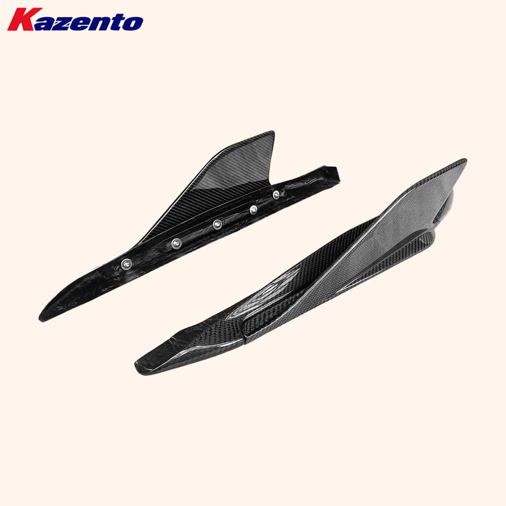 Kazento For Audi R8 V10 2016-18 Coupe CAP Style Carbon Fiber Side Skirts Add On Spats Kazento Carbon Parts 车身侧板 R8V1618-SS-ADD-CAP-CF