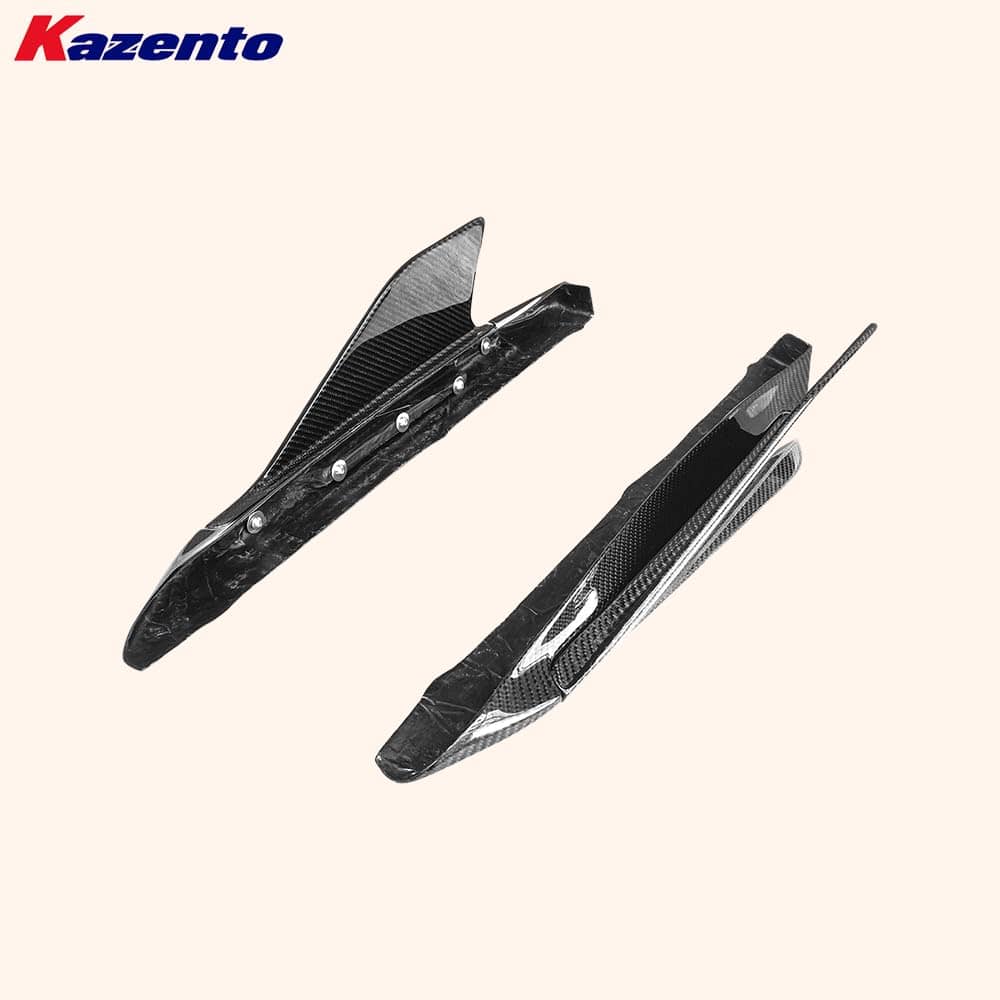 Kazento For Audi R8 V10 2016-18 Coupe CAP Style Carbon Fiber Side Skirts Add On Spats Kazento Carbon Parts 车身侧板 R8V1618-SS-ADD-CAP-CF