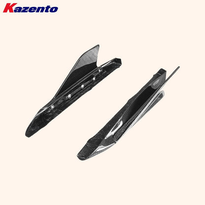 Kazento For Audi R8 V10 2016-18 Coupe CAP Style Carbon Fiber Side Skirts Add On Spats Kazento Carbon Parts 车身侧板 R8V1618-SS-ADD-CAP-CF
