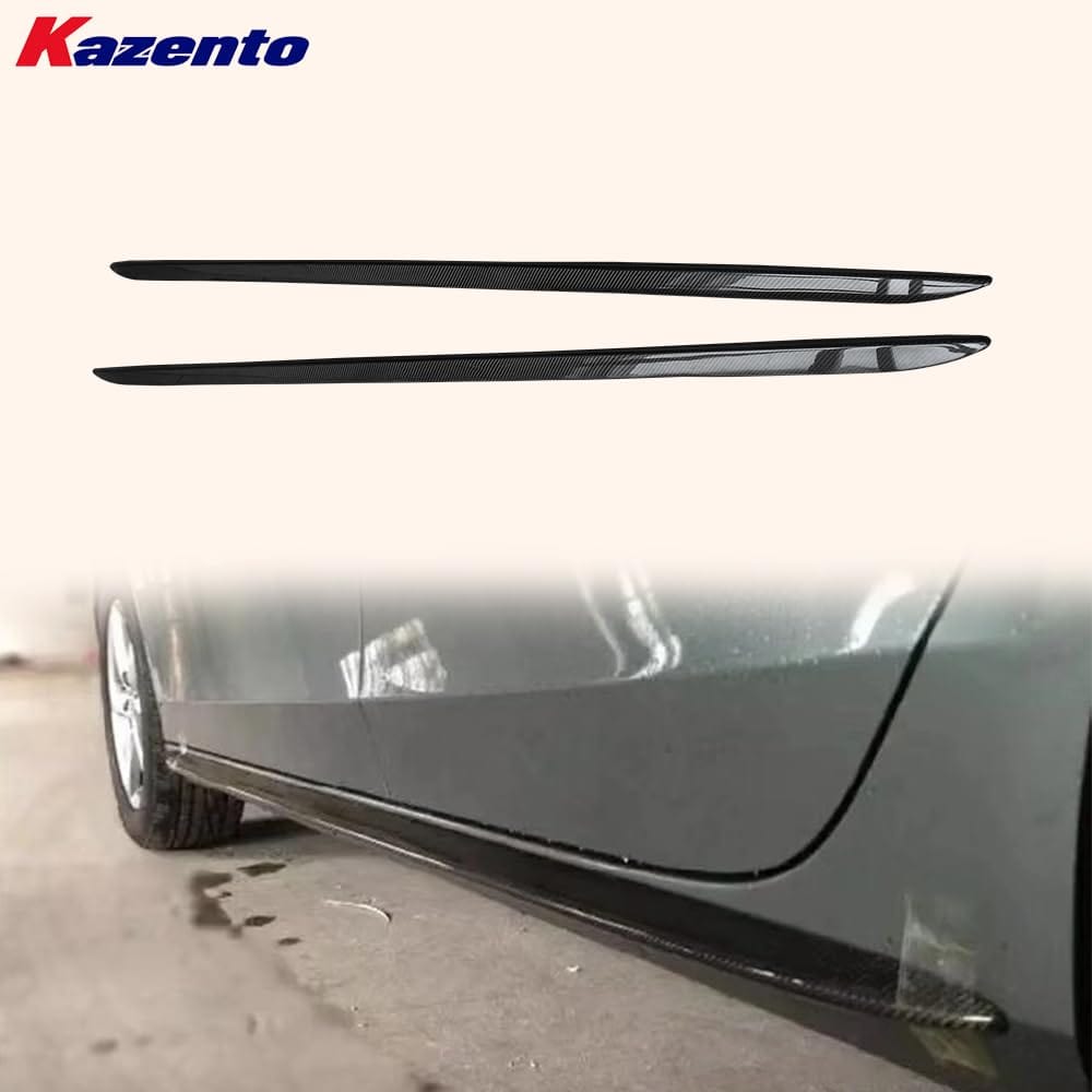Kazento For Audi RS5 Coupe 2012-15 KZ Style Carbon Side Skirts Add On Extension Pair