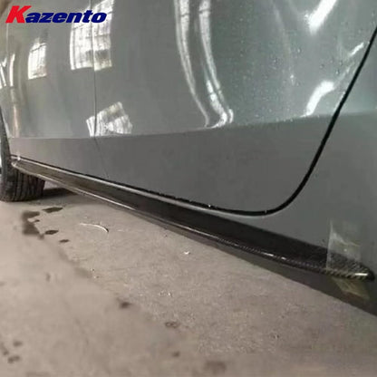 Kazento For Audi RS5 Coupe 2012-15 KZ Style Carbon Side Skirts Add On Extension Pair