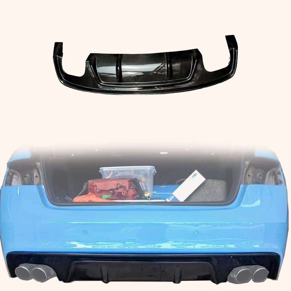 Kazento For Audi RS5 Coupe 2012-15 KZA Style Carbon Fiber Rear Bumper Diffuser Lip