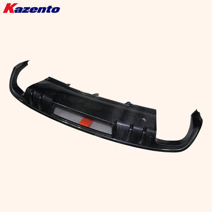 Kazento For Audi RS5 Coupe 2012-15 KZB Style Carbon Fiber Rear Bumper Diffuser Lip Kazento Carbon Parts 车身侧板 RS512-DIF-KZB-CF