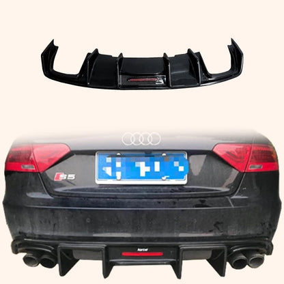 Kazento For Audi RS5 Coupe 2012-15 KZC Style Carbon Fiber Rear Bumper Diffuser Lip