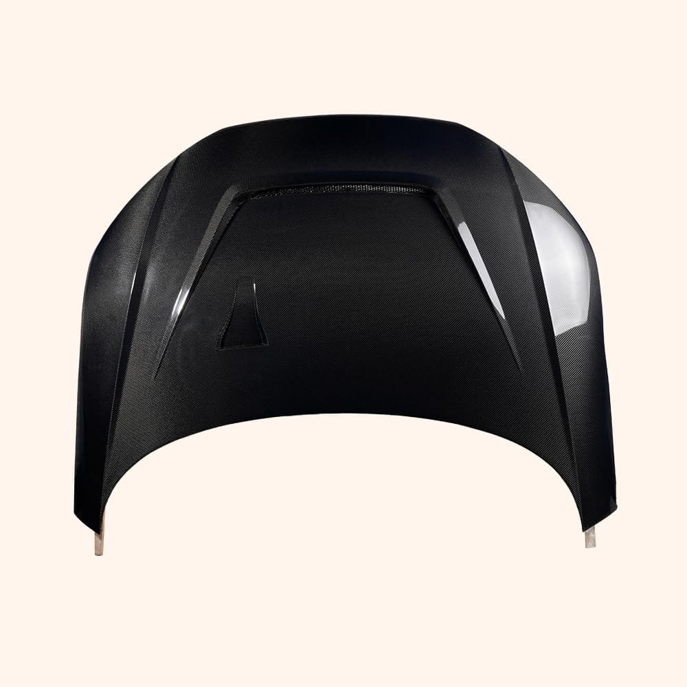 Kazento For Audi TT 18-23 KZ Style Vented Cooling Carbon Fiber Front Bumper Hood Bonnet Kazento Carbon Parts 车身侧板 TT-HOOD-1823-KZ-CF