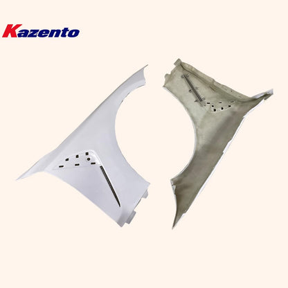 Kazento For BMW 2021+ G80 M3 2 Door OEM Style Fiberglass Unpaint Vented Front Fender Kazento Carbon Parts 车身侧板 G80M3-FF-OE-FRP