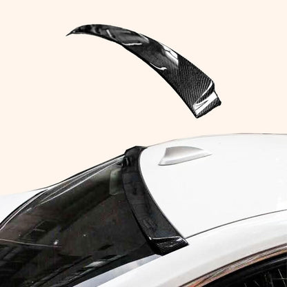 Kazento For BMW 4 Series 14-20 F32 Coupe Carbon AC Style Rear Roof Spoiler Wing Lip Kazento Carbon Parts 车身侧板 F32-RS-RF-AC-CF