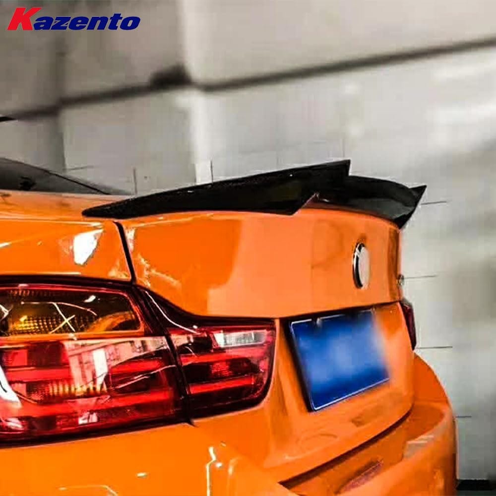 Kazento For BMW 4 Series 14-20 F32 Coupe Carbon Rear Trunk Ductail Spoiler Lip Kazento Carbon Parts 车身侧板