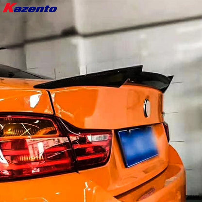 Kazento For BMW 4 Series 14-20 F32 Coupe Carbon Rear Trunk Ductail Spoiler Lip Kazento Carbon Parts 车身侧板