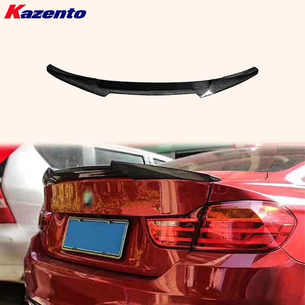 Kazento For BMW 4 Series 14-20 F32 Coupe Carbon Rear Trunk Ductail Spoiler Lip Kazento Carbon Parts 车身侧板