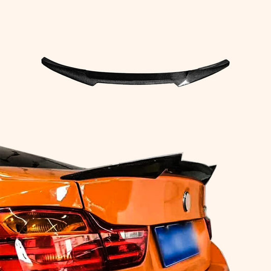 Kazento For BMW 4 Series 14-20 F32 Coupe Carbon Rear Trunk Ductail Spoiler Lip Kazento Carbon Parts 车身侧板 P Style F32-RS-P-CF
