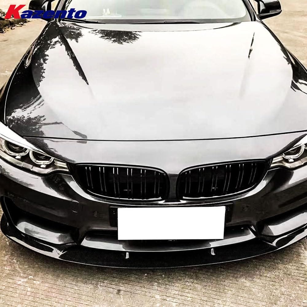 Kazento For BMW 4 Series 14-20 F32 F33 F36 (AN Only) Carbon Front Bumper Lip Kazento Carbon Parts 车身侧板