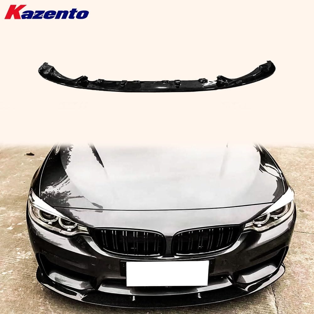 Kazento For BMW 4 Series 14-20 F32 F33 F36 (AN Only) Carbon Front Bumper Lip Kazento Carbon Parts 车身侧板