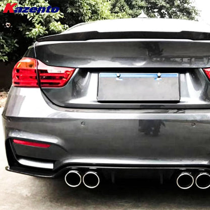 Kazento For BMW 4 Series 14-20 F32 F33 F36 (AN Only) Carbon Rear Bumper Diffuser Lip Kazento Carbon Parts 车身侧板