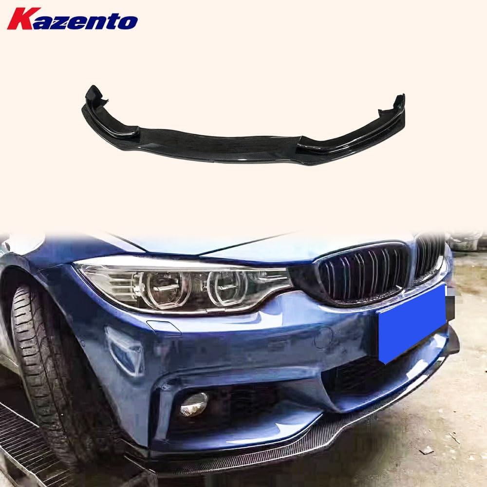 kazento For BMW 4 Series 14-20 F32 F33 F36 (MT Only) Carbon Front Bumper Lip Kazento Carbon Parts 车身侧板