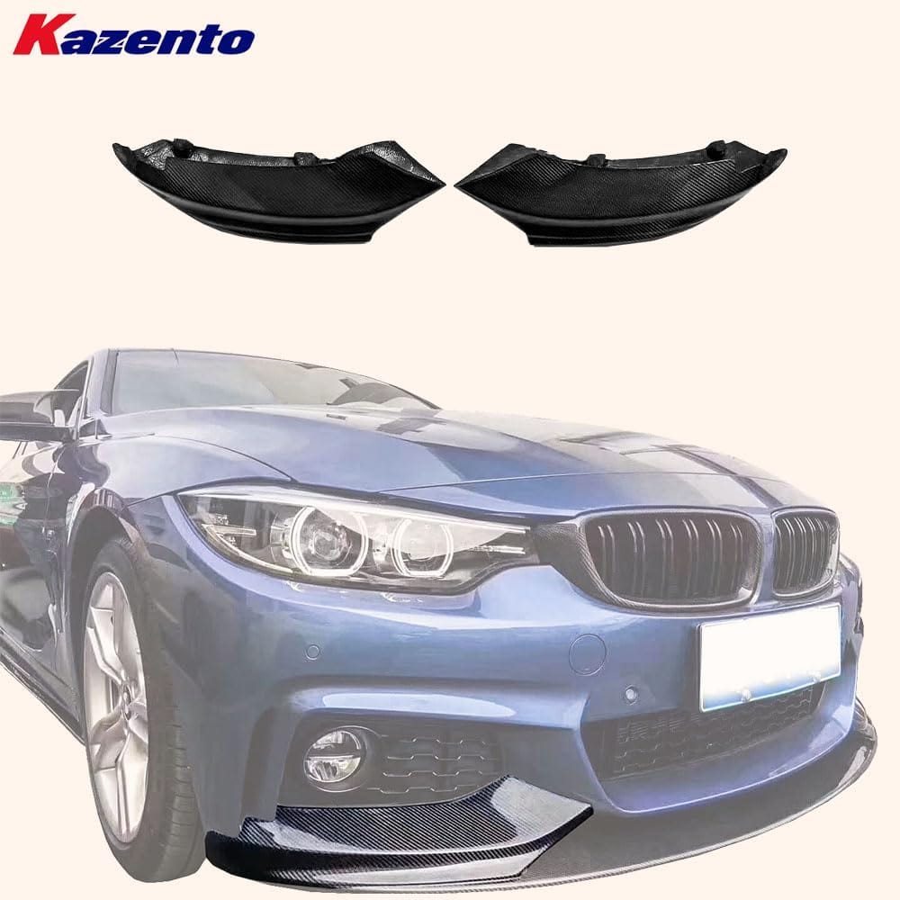 Kazento For BMW 4 Series 14-20 F32 F33 F36 (MT Only) Carbon MP Style Front Spat Pair Kazento Carbon Parts 车身侧板 F32F33MT-SPAT-F-MP-CF
