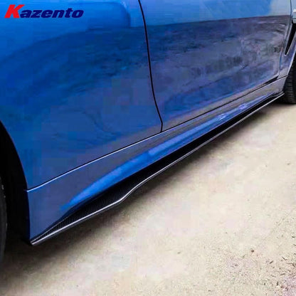 Kazento For BMW 4 Series 14-20 F32 F33 F36 (MT Only) Carbon PSM Side Skirts Extensions Kazento Carbon Parts 车身侧板 F32F33F36-SSX-PSM-CF