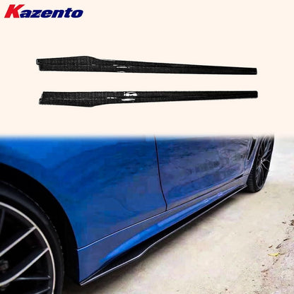 Kazento For BMW 4 Series 14-20 F32 F33 F36 (MT Only) Carbon PSM Side Skirts Extensions Kazento Carbon Parts 车身侧板 F32F33F36-SSX-PSM-CF