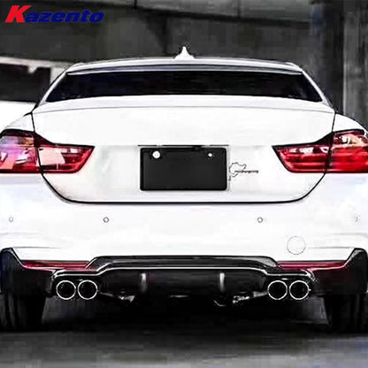 Kazento For BMW 4 Series 14-20 F32 F33 F36 (MT Only) Carbon Rear Bumper Diffuser Lip Kazento Carbon Parts 车身侧板