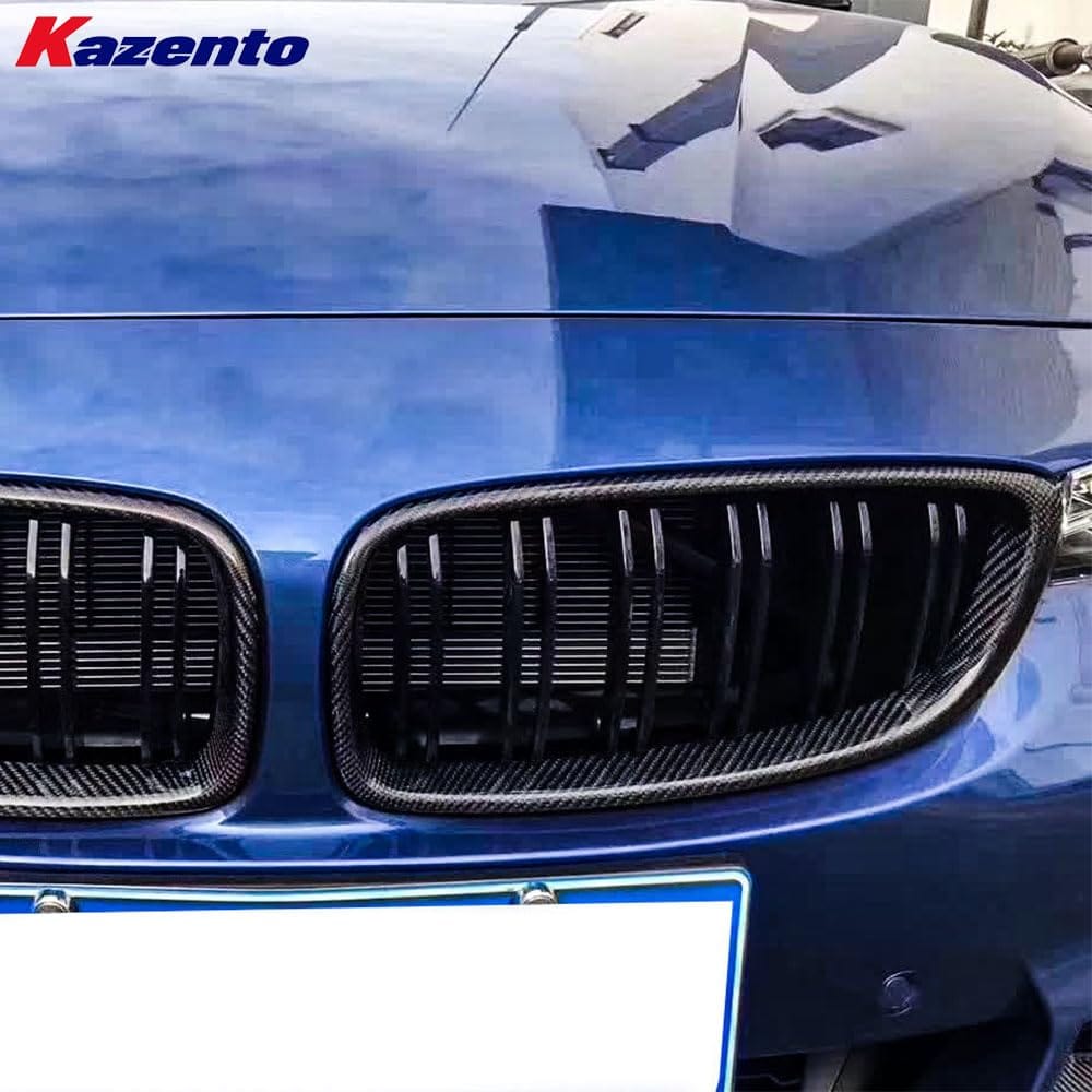 Kazento For BMW 4 Series 2014-20 F32 F33 F36 Carbon KZ Style Front Center Grille Replace Kazento Carbon Parts 车身侧板 F32F33F36-FG-KZ-CF
