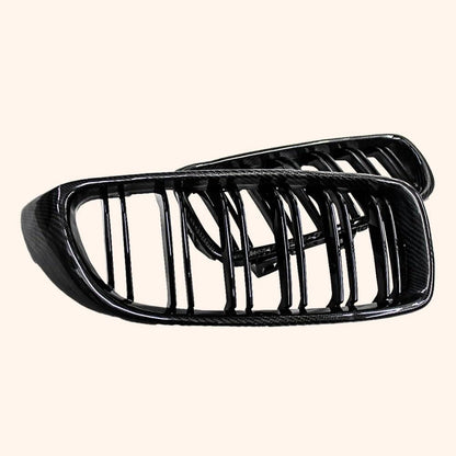 Kazento For BMW 4 Series 2014-20 F32 F33 F36 Carbon KZ Style Front Center Grille Replace Kazento Carbon Parts 车身侧板 F32F33F36-FG-KZ-CF