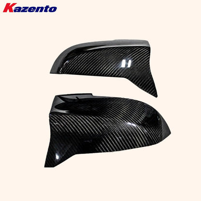 Kazento For BMW 4 Series 2014-20 F32 F33 F36 Carbon M4 Style Side Rear View Mirror Cover Kazento Carbon Parts 车身侧板 F32F33F36-MC-M4-CF