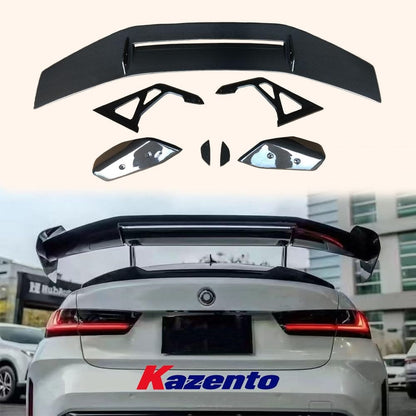 Kazento For BMW ALL M M2 M3 M4 Sedan Coupe ADR Style Carbon Fiber Rear Trunk Spoiler Kazento Carbon Parts 车身侧板 M234-RS-ADR-CF