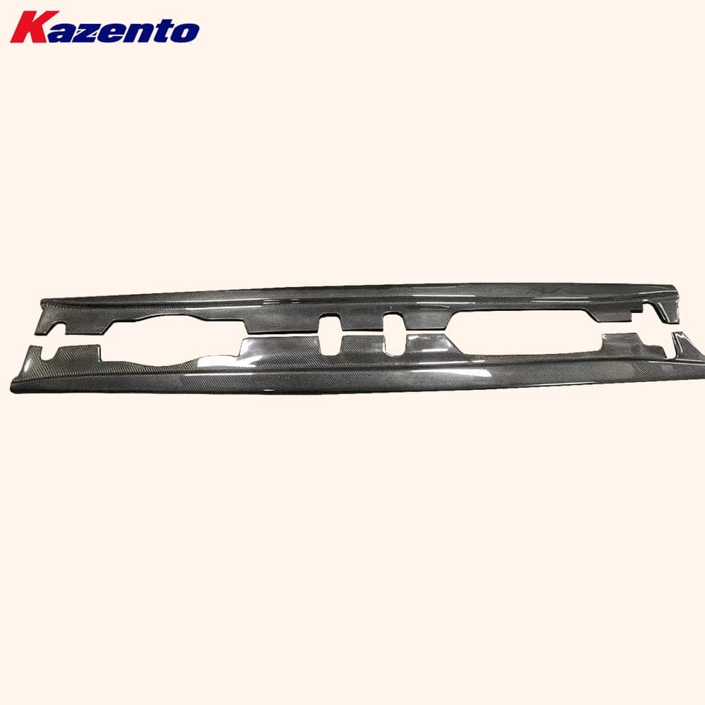 Kazento For BMW E92 E93 M3 Coupe Convertible 08-12 KZ Carbon Fiber Side Skirt Extenstion Kazento Carbon Parts 车身侧板 E92M3-SSX-KZ-CF