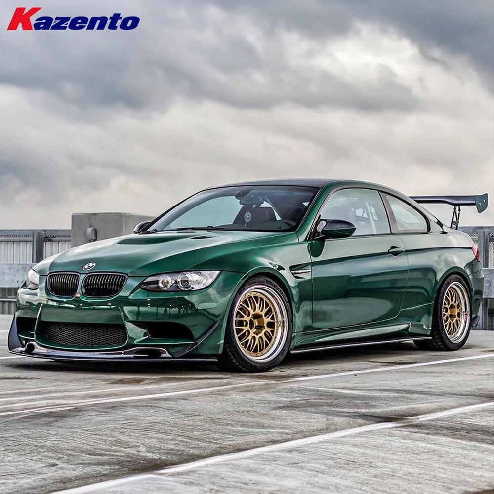 Kazento For BMW E92 E93 M3 Coupe Convertible 08-12 KZ Carbon Fiber Side Skirt Extenstion Kazento Carbon Parts 车身侧板 E92M3-SSX-KZ-CF
