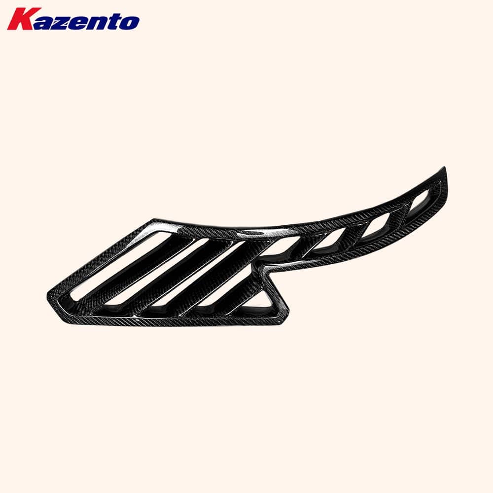 Kazento For BMW E92 E93 Real M3 Vented Carbon Fiber Front Fender Vents Ducts Pair DIY
