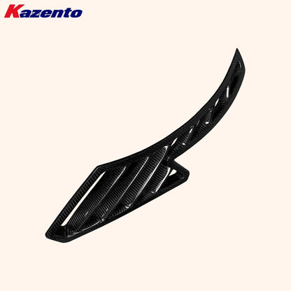 Kazento For BMW E92 E93 Real M3 Vented Carbon Fiber Front Fender Vents Ducts Pair DIY