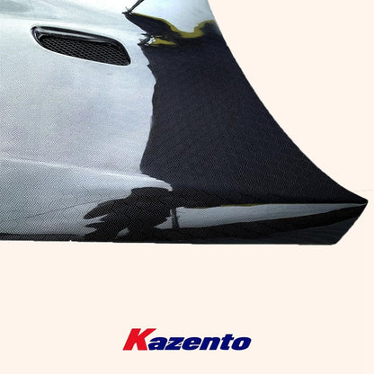 Kazento For BMW E92 M3 2 Door Coupe 11-13  Honeycomb Carbon KZ Front Bumper Hood Bonnet Kazento Carbon Parts 引擎盖 E92M3-HOOD-KZ-HCF