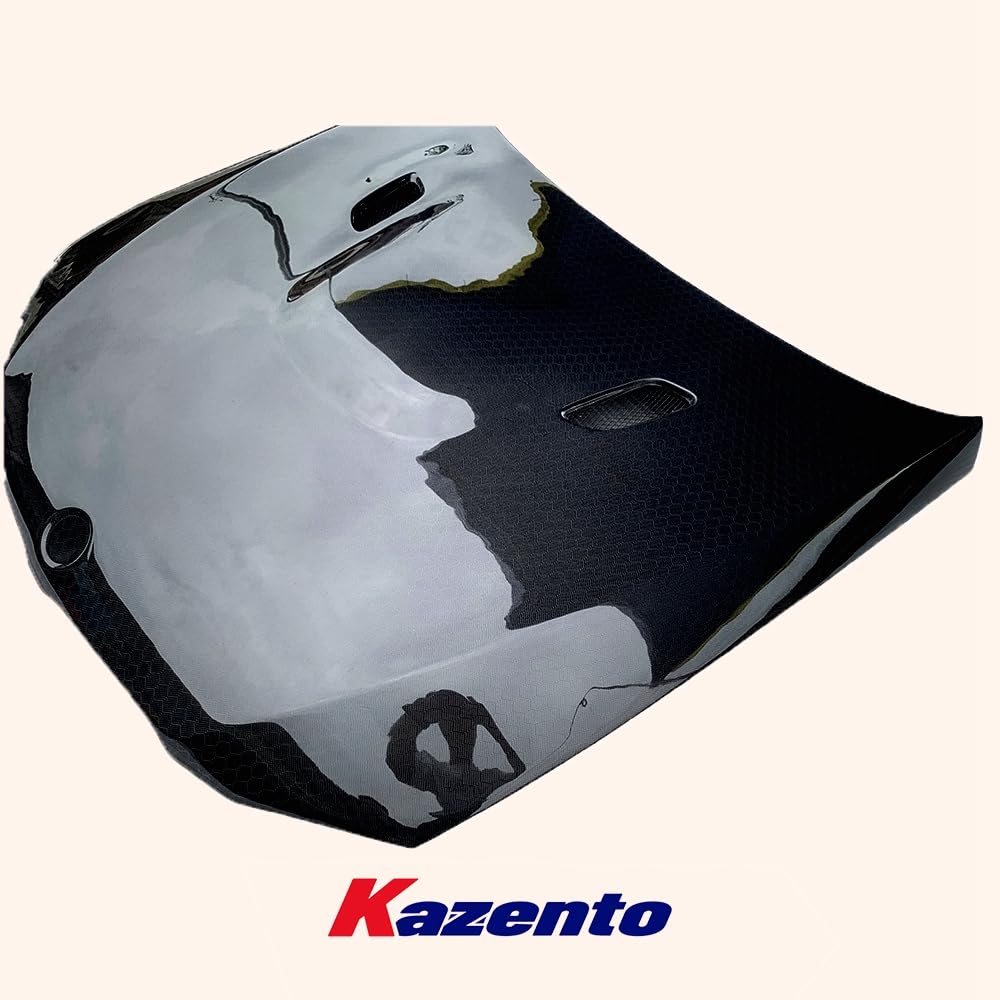 Kazento For BMW E92 M3 2 Door Coupe 11-13  Honeycomb Carbon KZ Front Bumper Hood Bonnet Kazento Carbon Parts 引擎盖 E92M3-HOOD-KZ-HCF