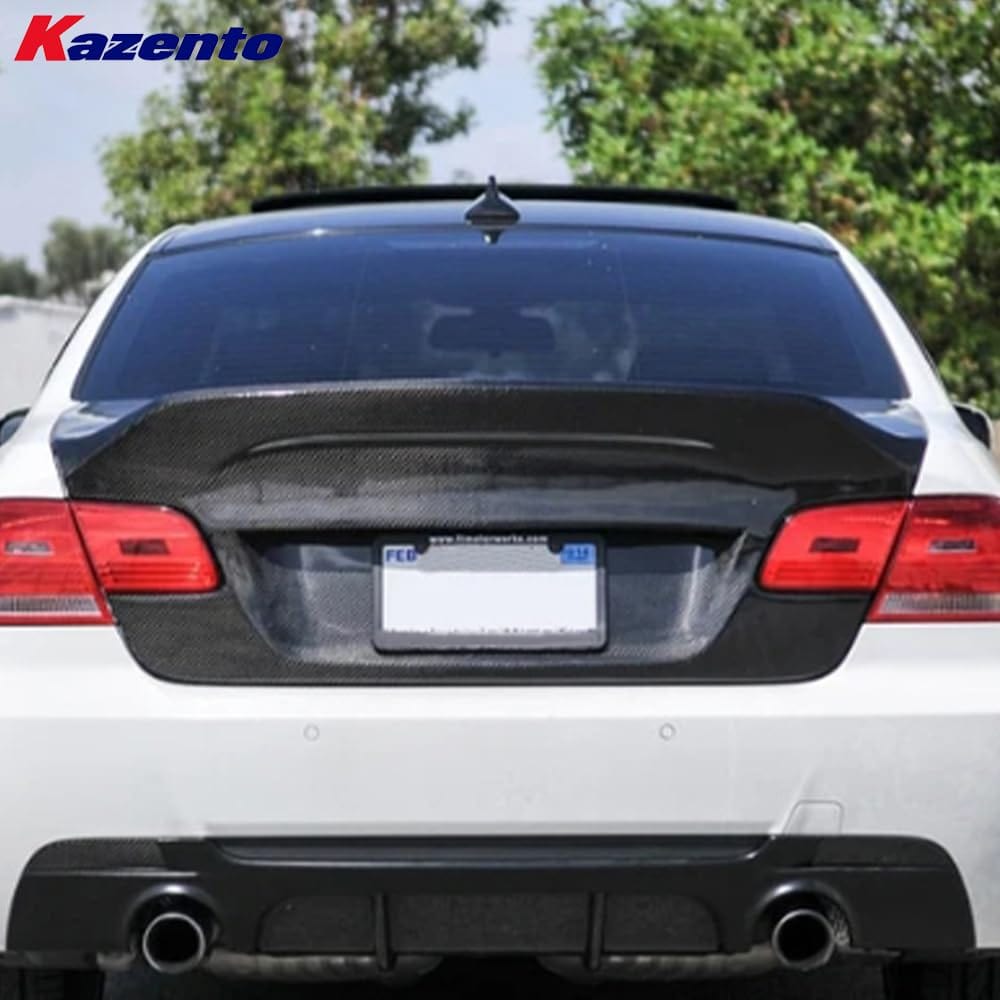 Kazento For BMW E92 M3 (Coupe Only) 08-12 Ducktail Style Carbon Rear Trunk Boot Lid