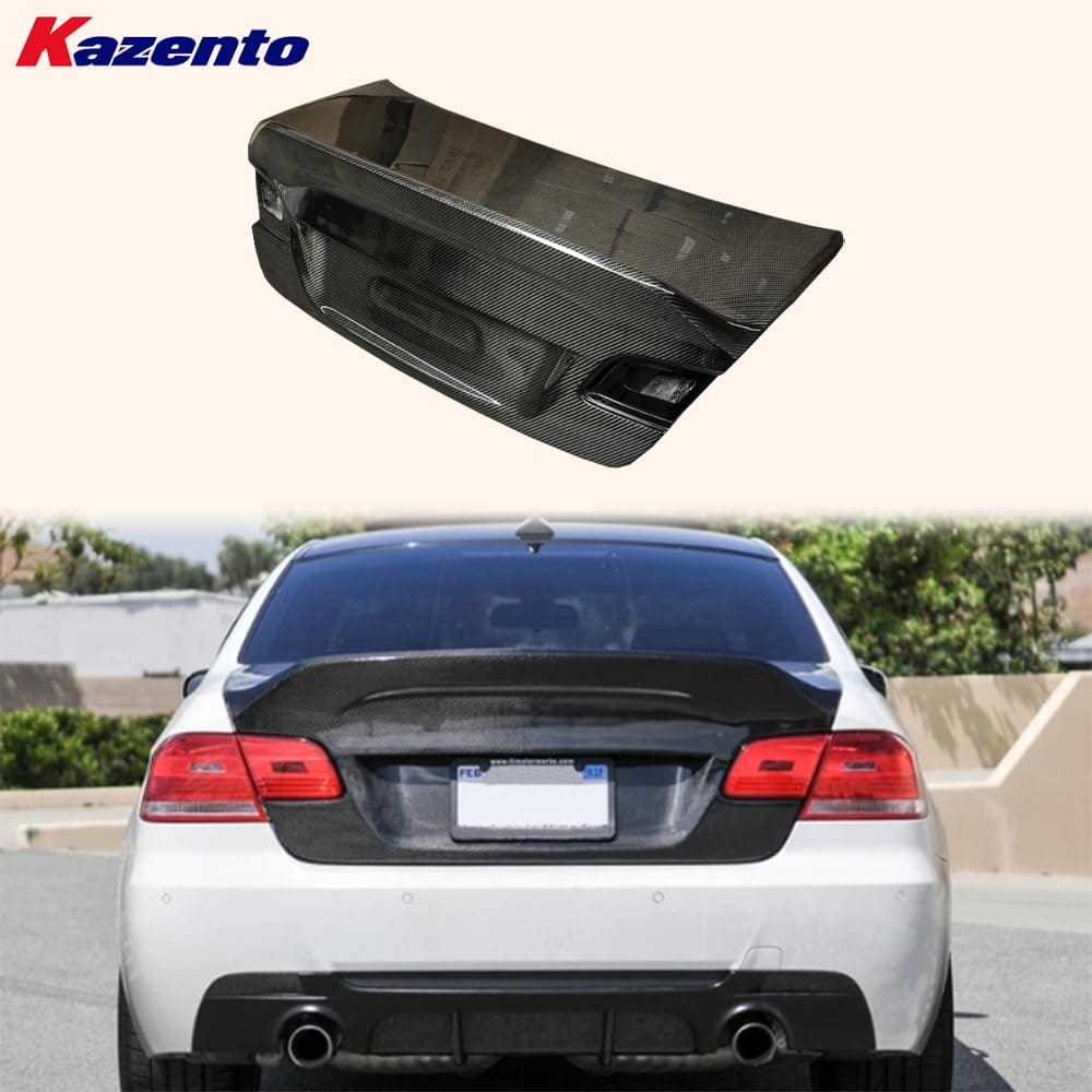 Kazento For BMW E92 M3 (Coupe Only) 08-12 Ducktail Style Carbon Rear Trunk Boot Lid