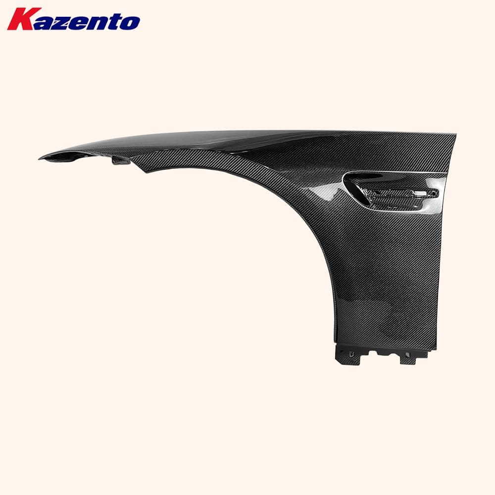 Kazento For BMW E92 Real M3 OE Style Front Bumper Hood Fender Pair Carbon Fiber