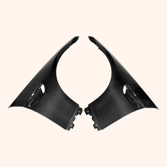 Kazento For BMW E92 Real M3 OE Style Front Bumper Hood Fender Pair Carbon Fiber