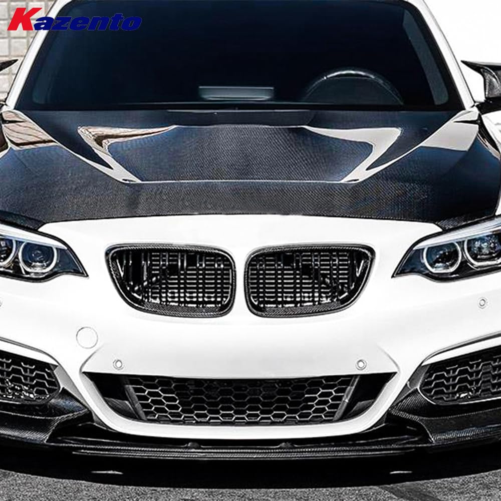 Kazento For BMW F20 5D 11-19 F22 2D 14-21 GTS Style Vented Carbon Front Bumper Hood Kazento Carbon Parts 车身侧板 F20F22-HOOD-GTS-CF