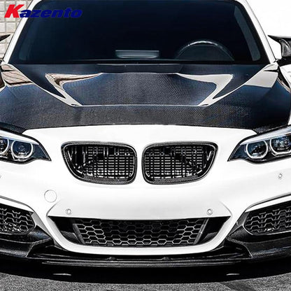 Kazento For BMW F20 5D 11-19 F22 2D 14-21 GTS Style Vented Carbon Front Bumper Hood Kazento Carbon Parts 车身侧板 F20F22-HOOD-GTS-CF