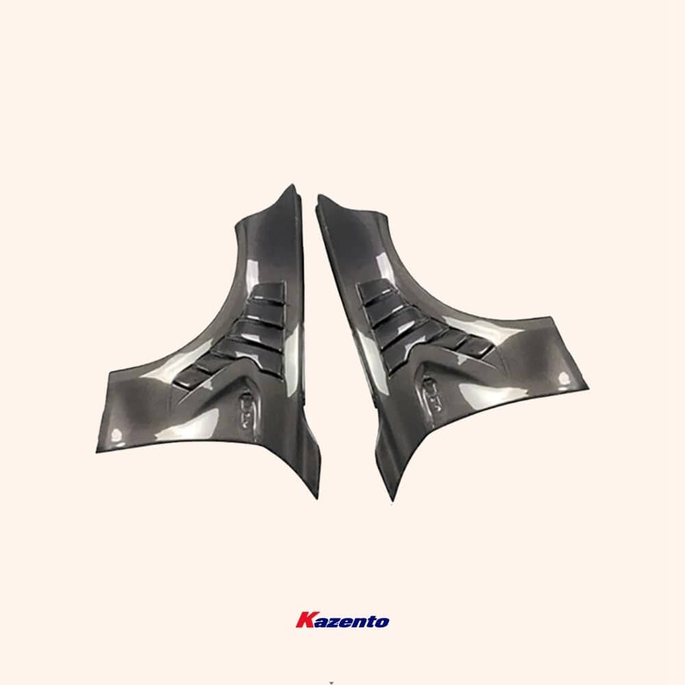 Kazento For BMW F87 M2 M2C Vented Style Carbon Fiber Front Bumper Hood Fender Pair