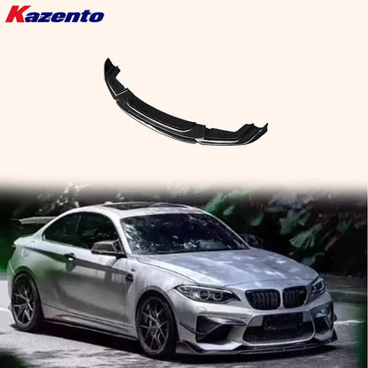 Kazento For BMW M2 F87 Coupe 2 Door 2016-21 Carbon BP Style Front Bumper Lip Diffuser Kazento Carbon Parts 车身侧板 M2F87-FL-BP-CF